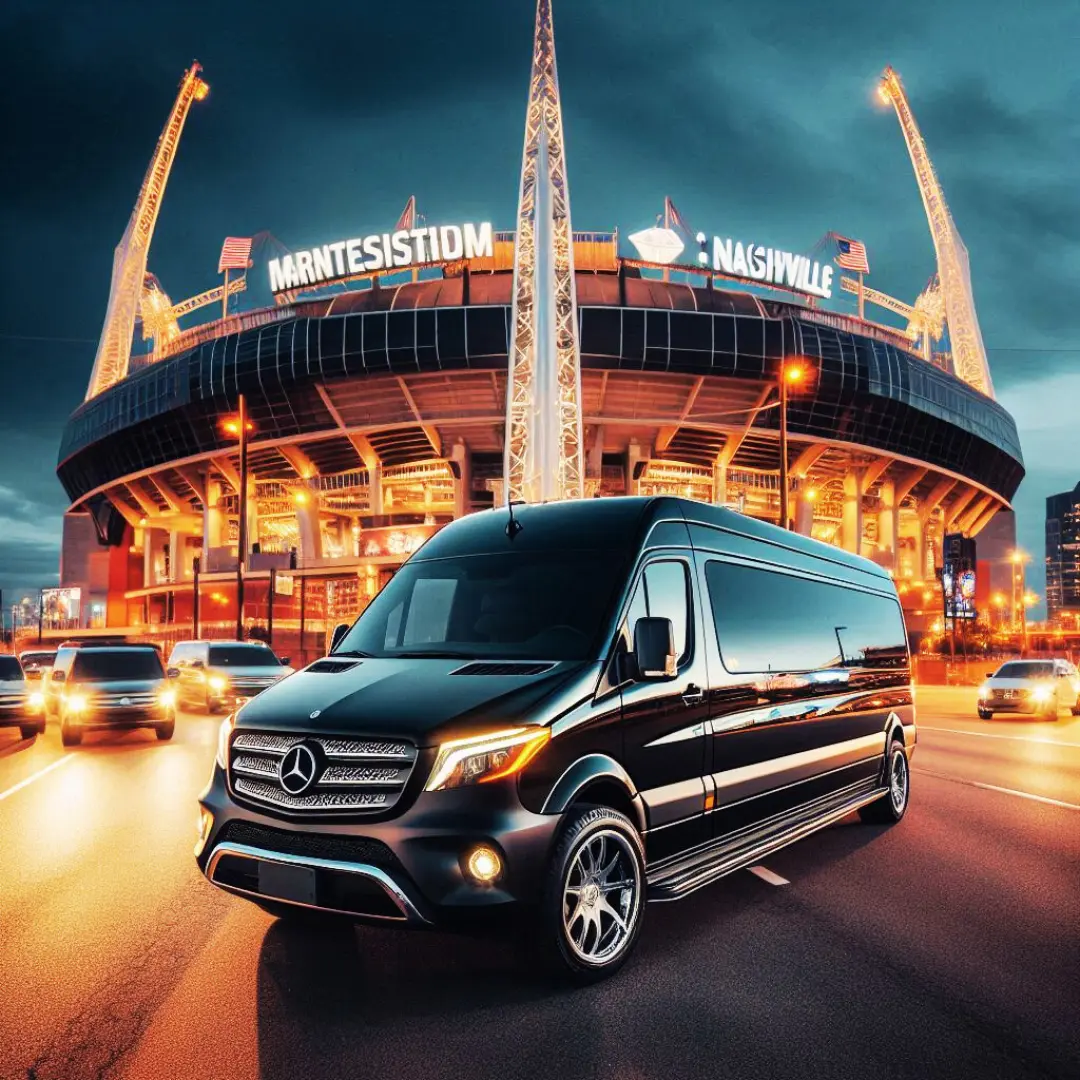 A sprinter van for a concert transportation service in Nashville