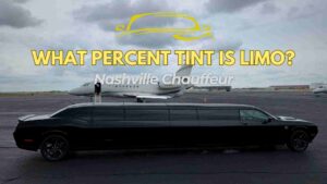 5% black tinted limousine with jet doors