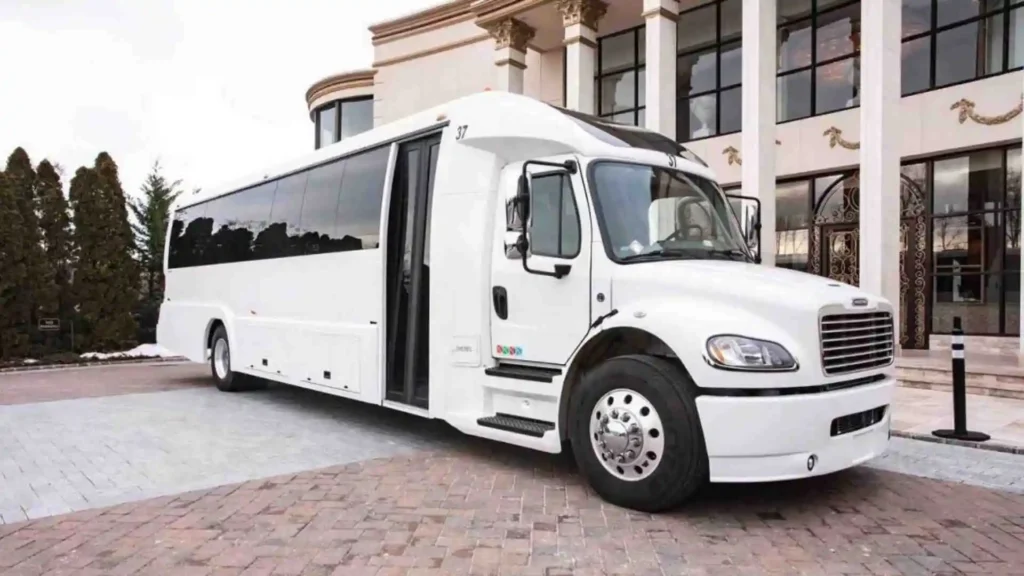 Corporate white party coach