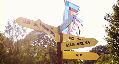 A street sign pointing to several different locations.